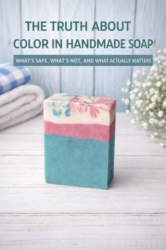 The Truth About Color in Handmade Soap — What’s Safe, What’s Not, and What Actually Matters
