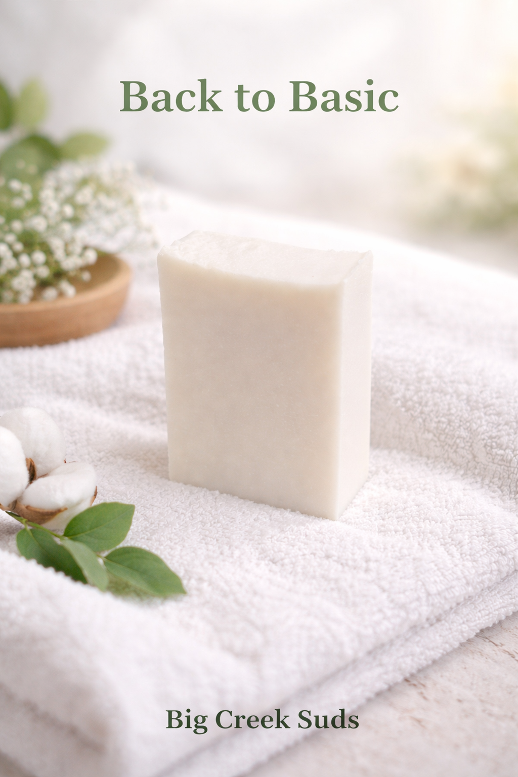 Back to Basics - unscented tallow, handmade cold process artisan soap