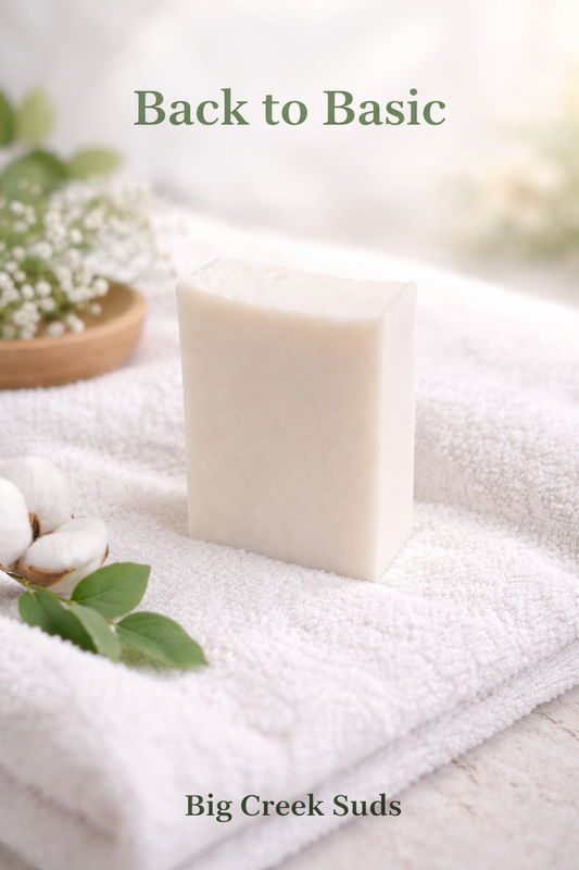 Back to Basics - unscented tallow, handmade cold process artisan soap