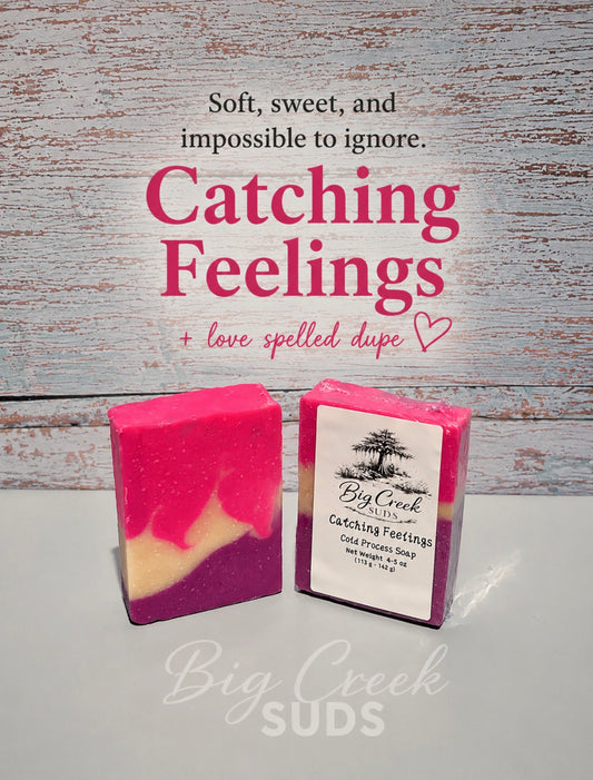 Catching Feelings Love Spell Soap | Handmade Cold Process Artisan Bar