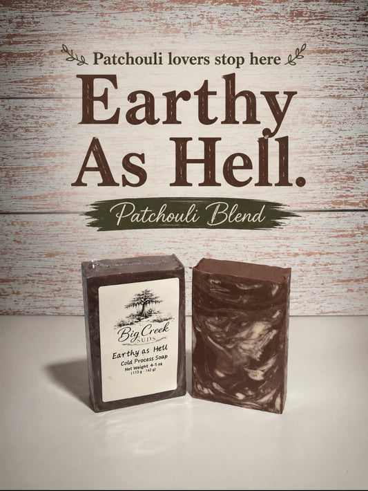 Earthy as Hell- tallow handmade cold process artisan soap