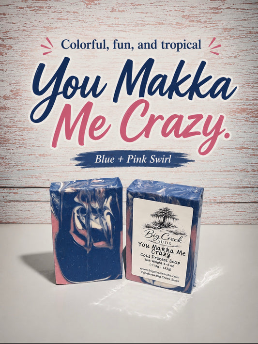 You Makka Me Crazy – Bright. Tropical. Sweet & Juicy Cold Process Soap