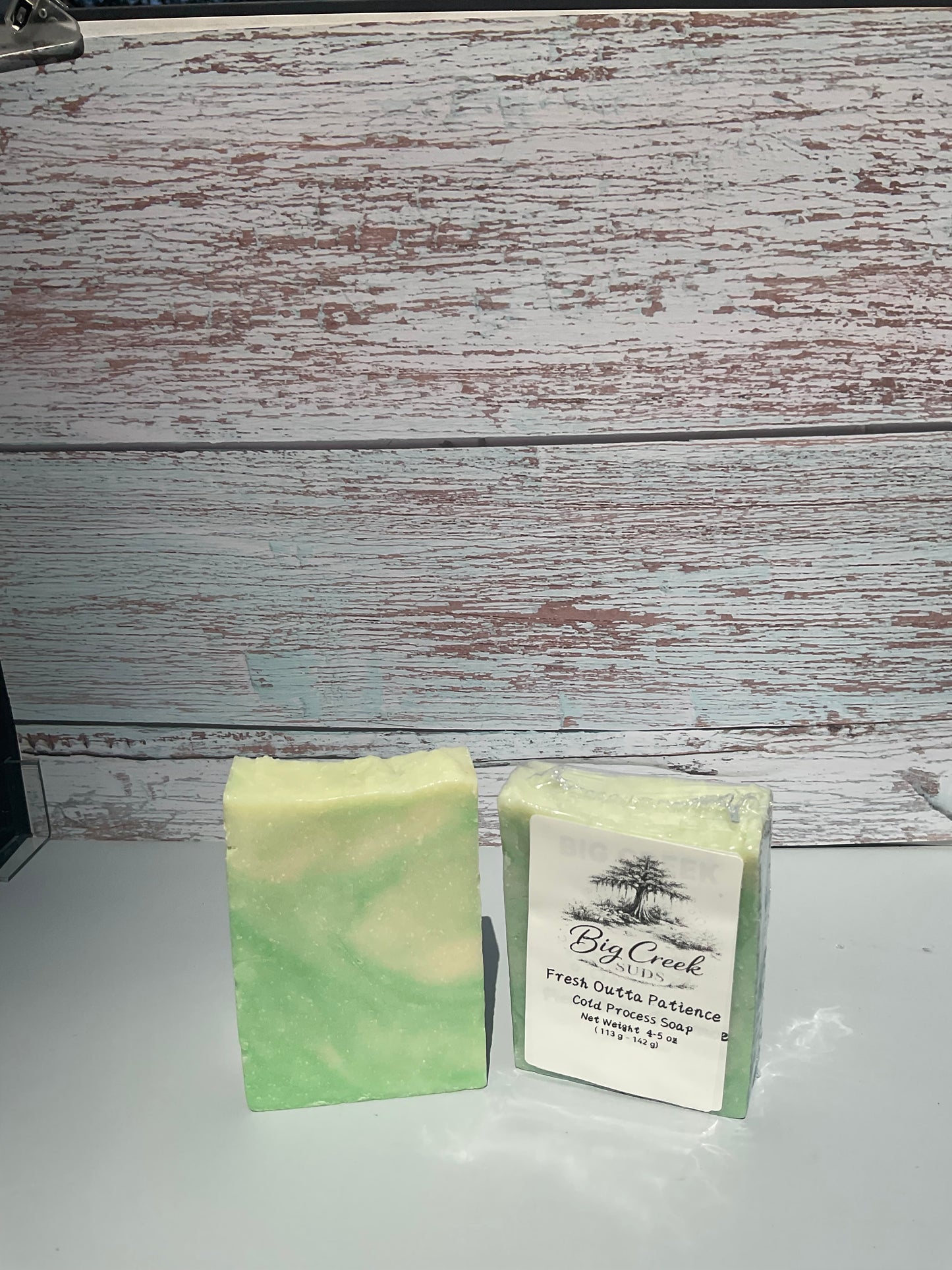 Fresh Outta Patience Mint Eucalyptus Soap | Handmade Cold Process Artisan Bar