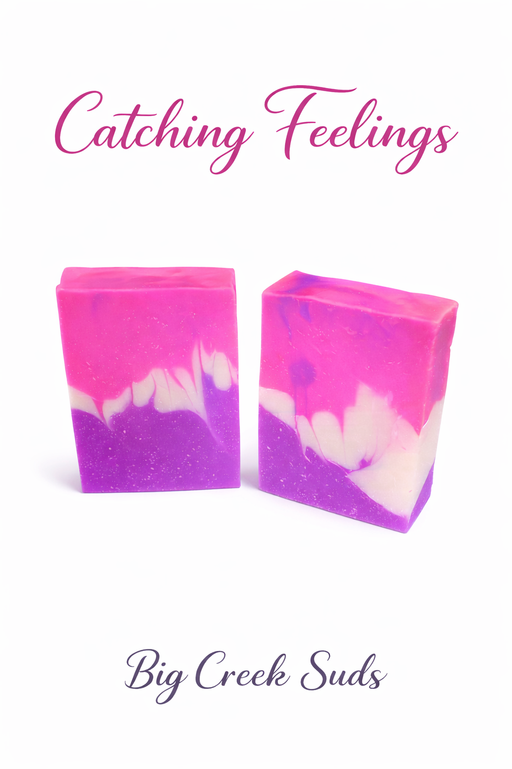 Catching Feelings love spell scented cold process soap bar by Big Creek Suds