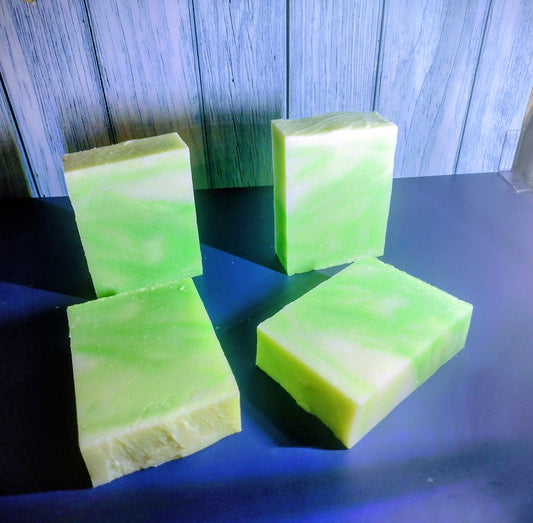 andmade herbal artisan soap with mint and eucalyptus - Fresh Outta Patience Louisiana