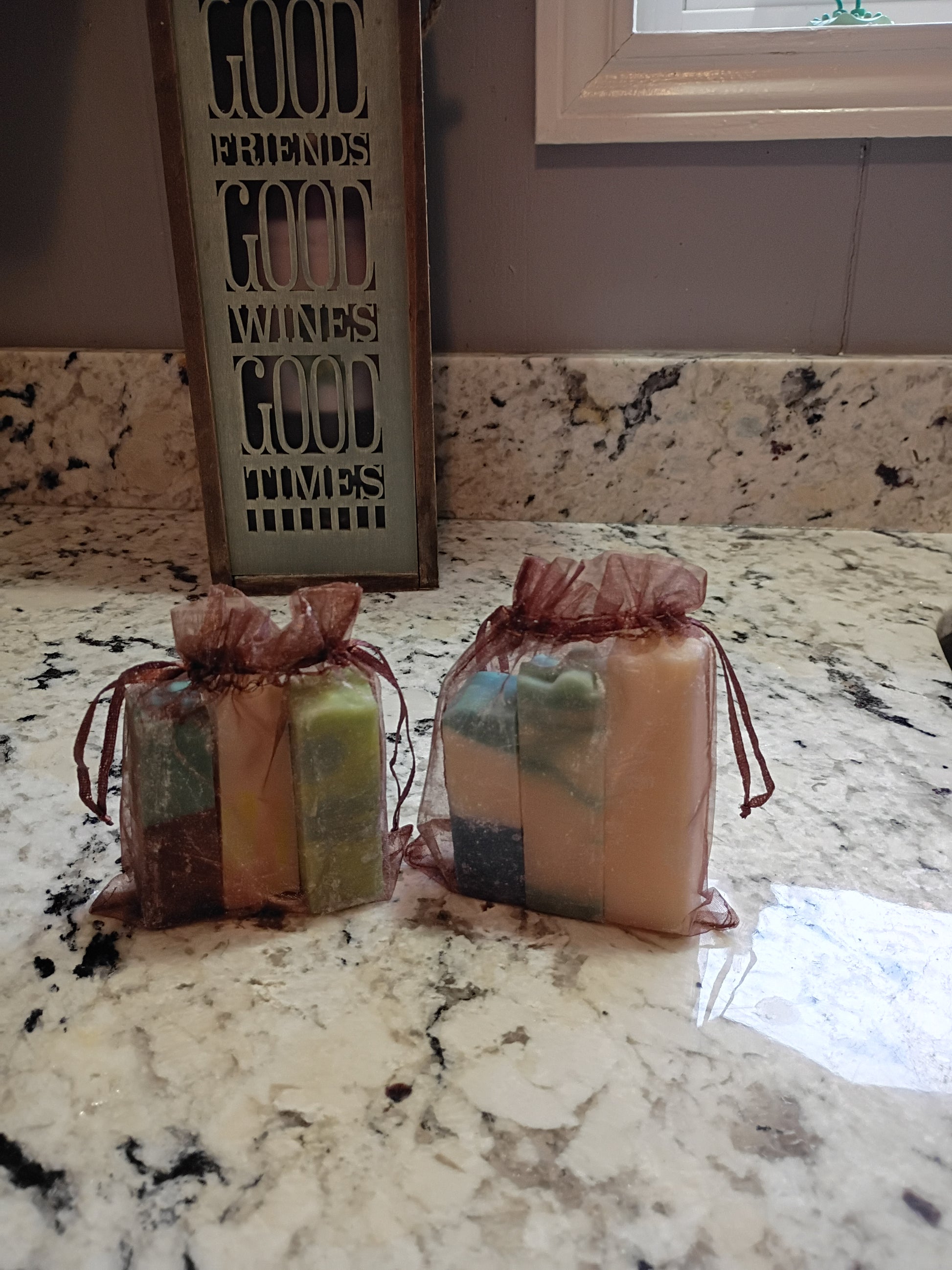 Surprise sampler soap set made by Big Creek Suds
